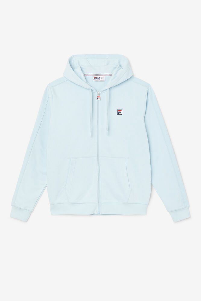 Fila Hoodie Mens Blue - Joey Full Zip - Philippines 0543289-FT